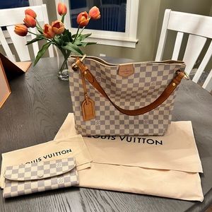 Louis Vuitton bag and wallet